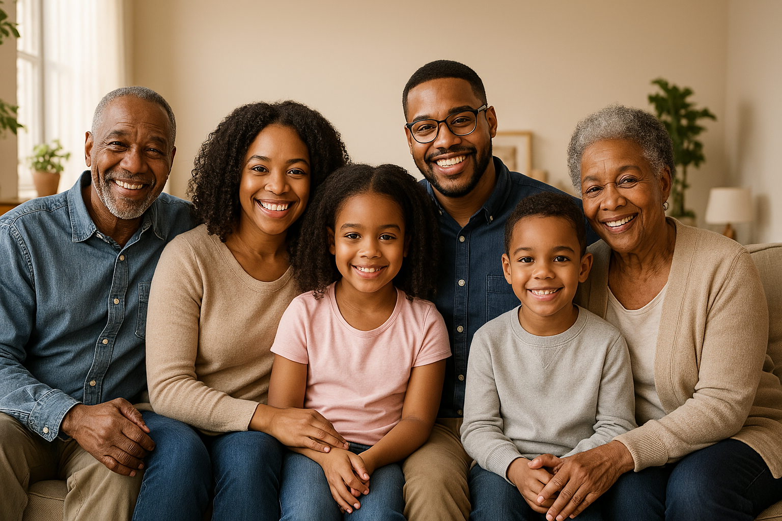 An employee and family receiving professional support